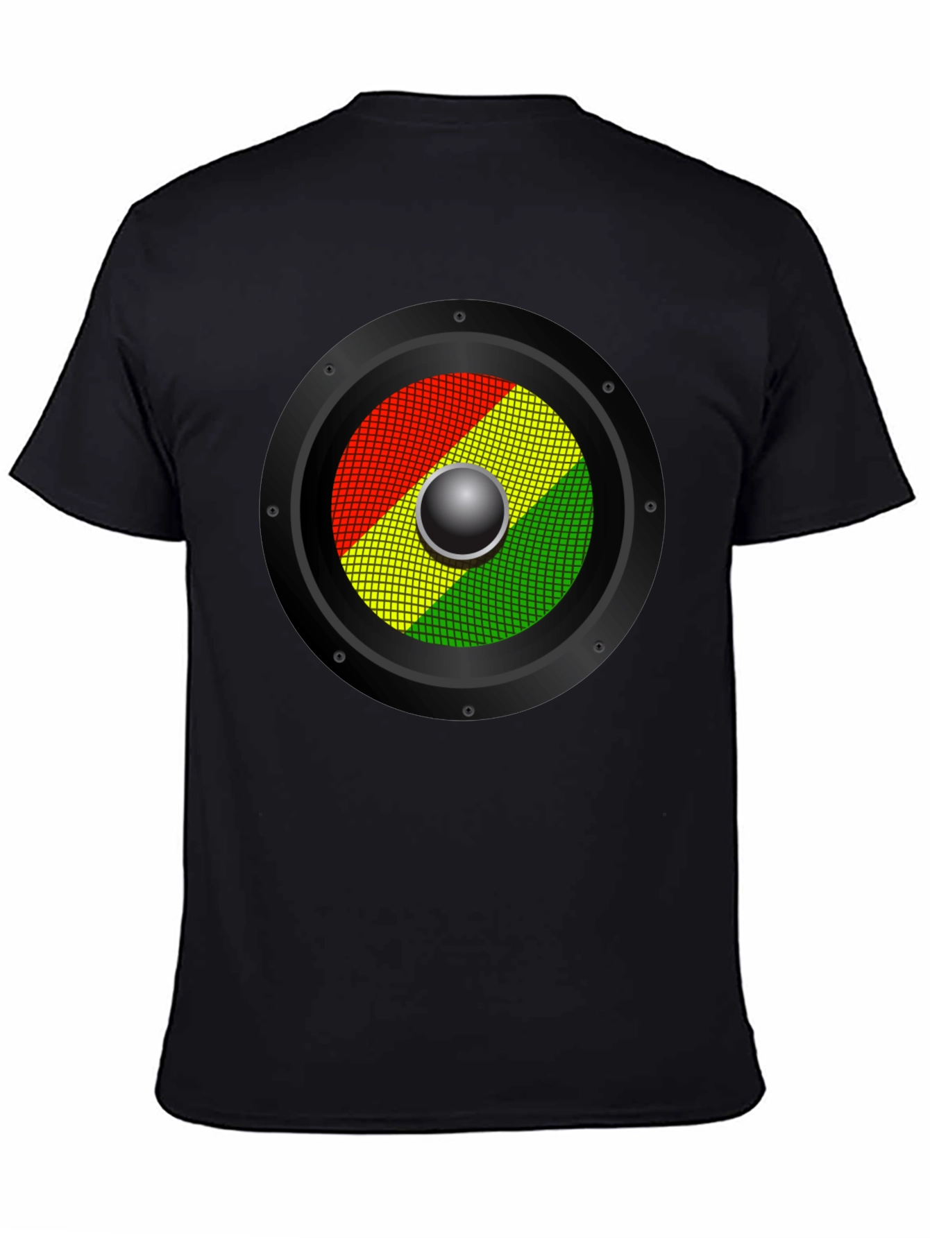 Rasta Speaker Graphic T-Shirt - Reggae Music Style