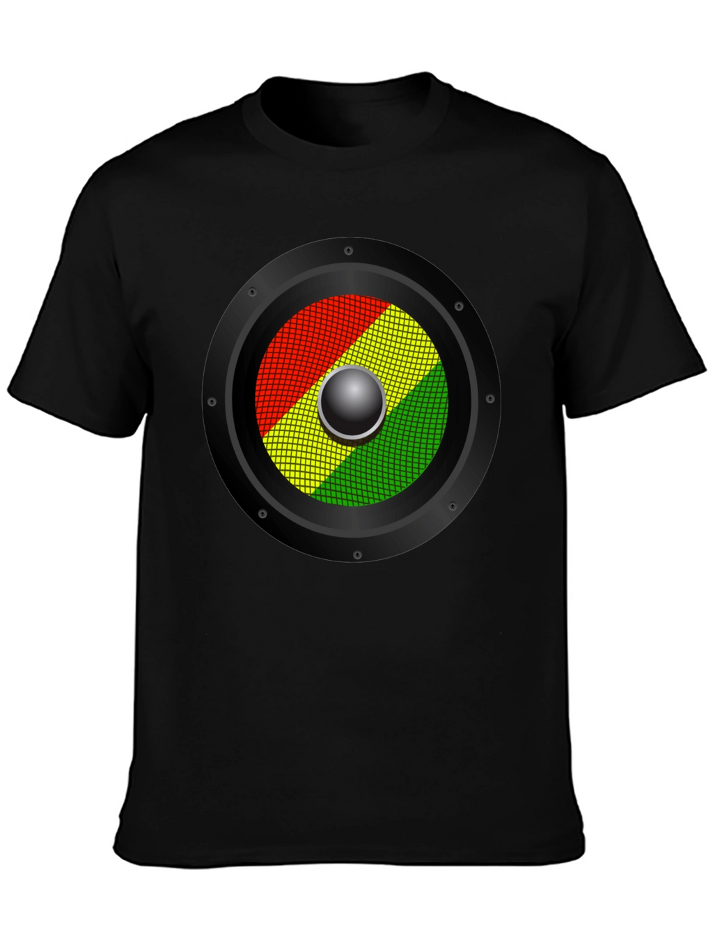 Rasta Speaker Graphic T-Shirt - Reggae Music Style