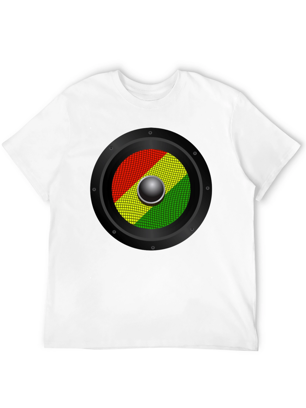 Rasta Speaker Graphic T-Shirt - Reggae Music Style
