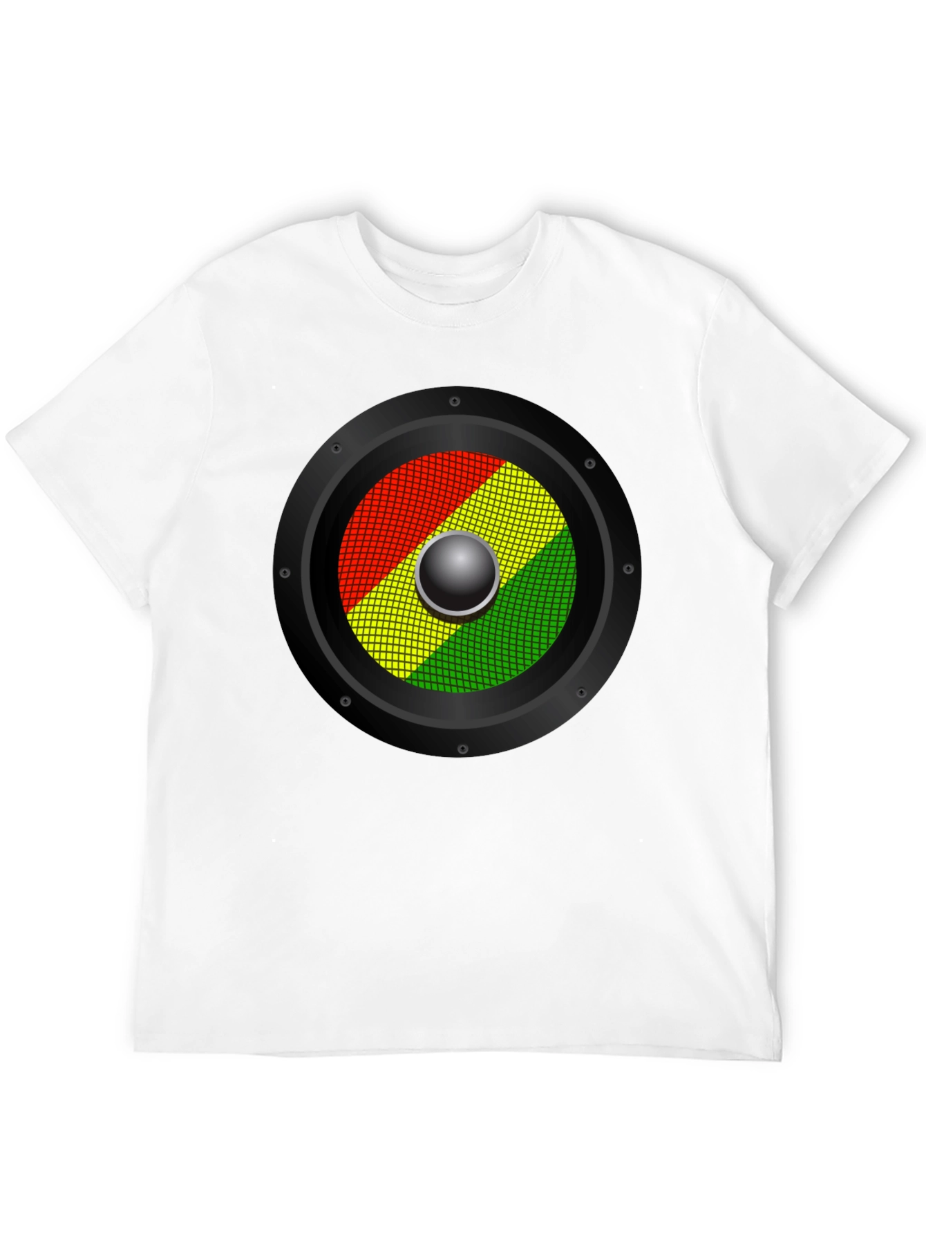 Rasta Speaker Graphic T-Shirt - Reggae Music Style