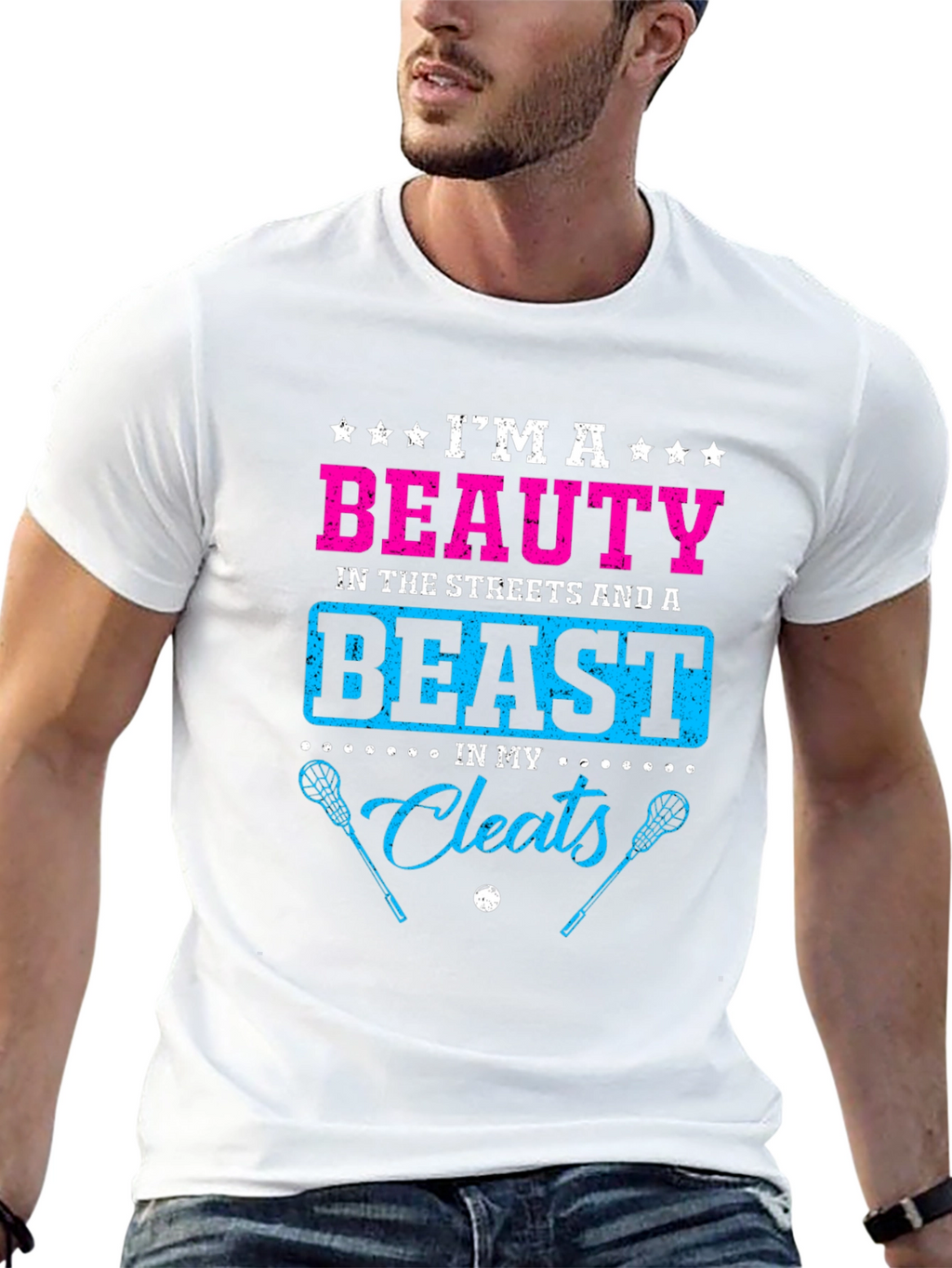 Beauty and Beast Lacrosse T-Shirt