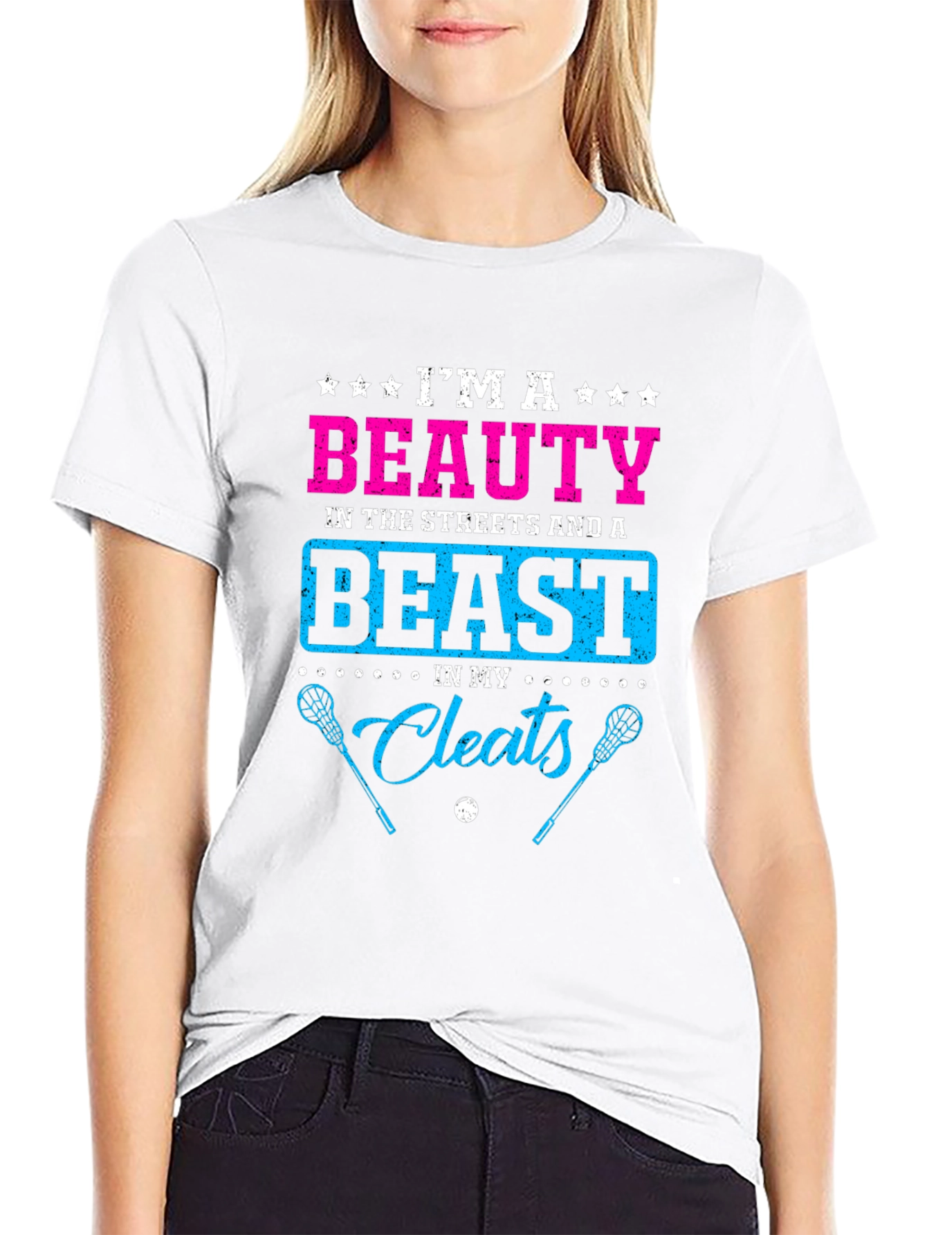 Beauty and Beast Lacrosse T-Shirt