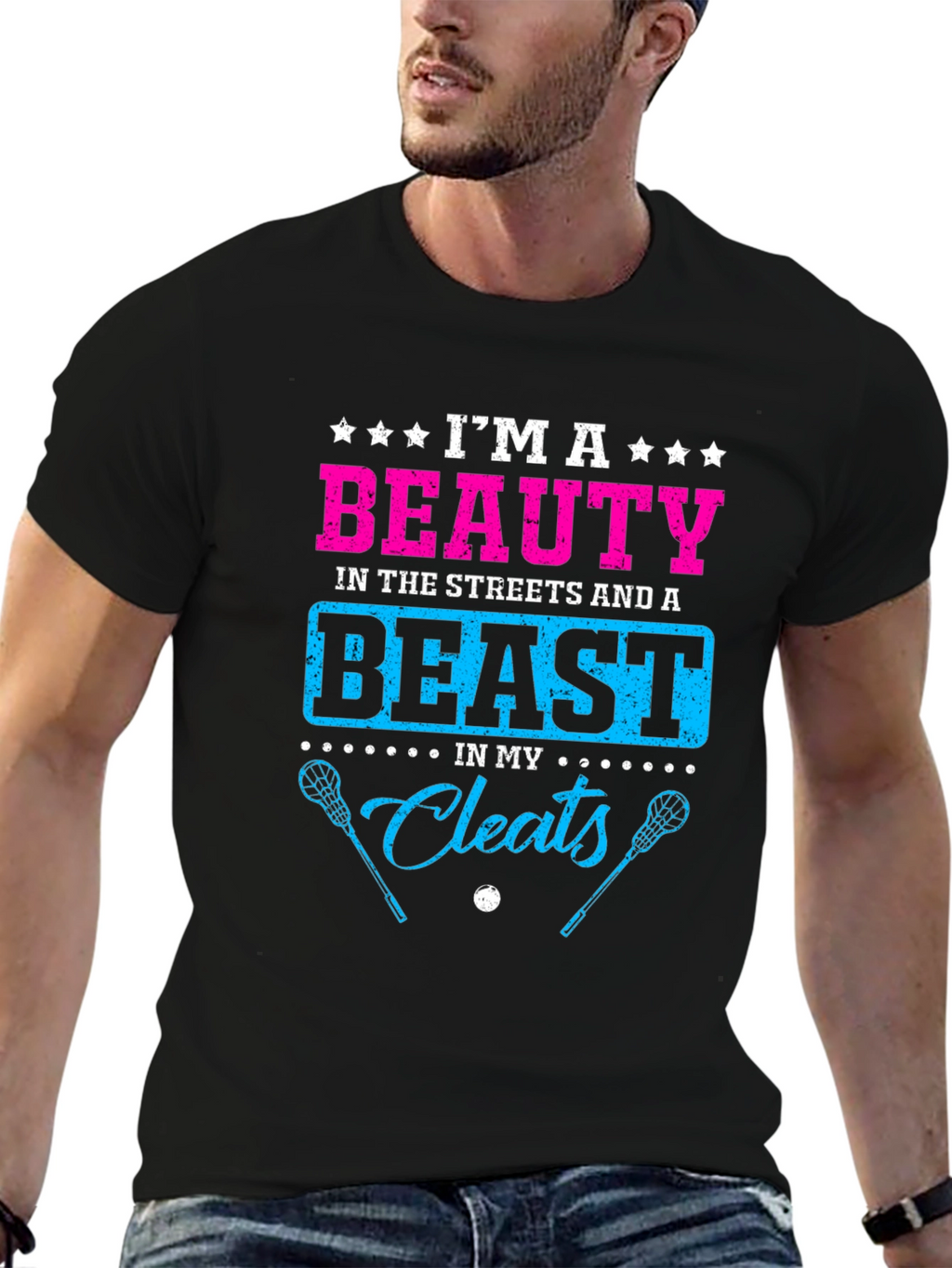 Beauty and Beast Lacrosse T-Shirt