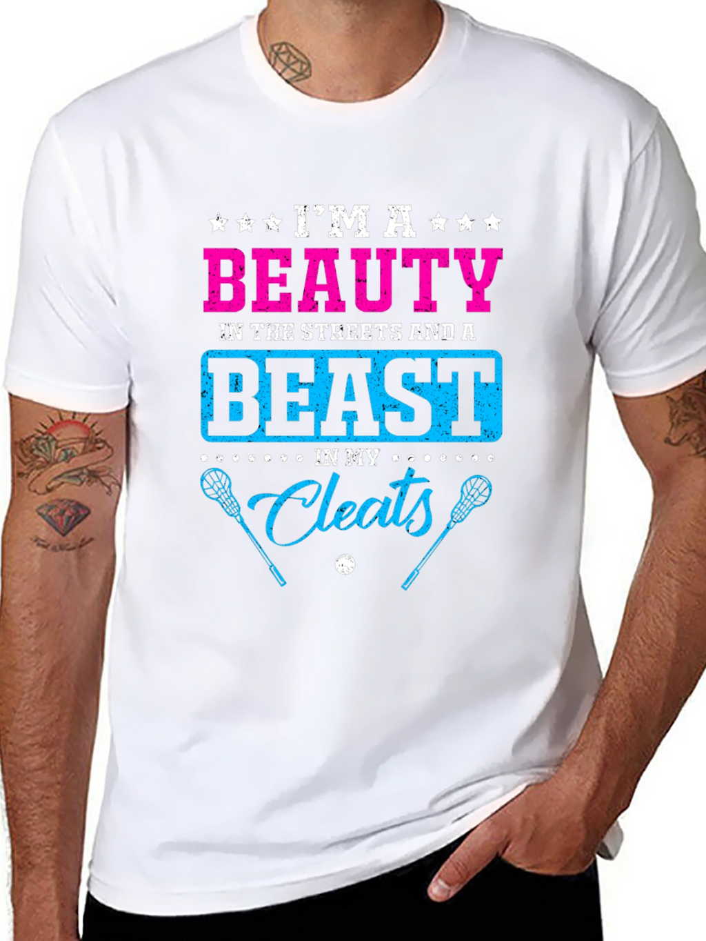 Beauty and Beast Lacrosse T-Shirt