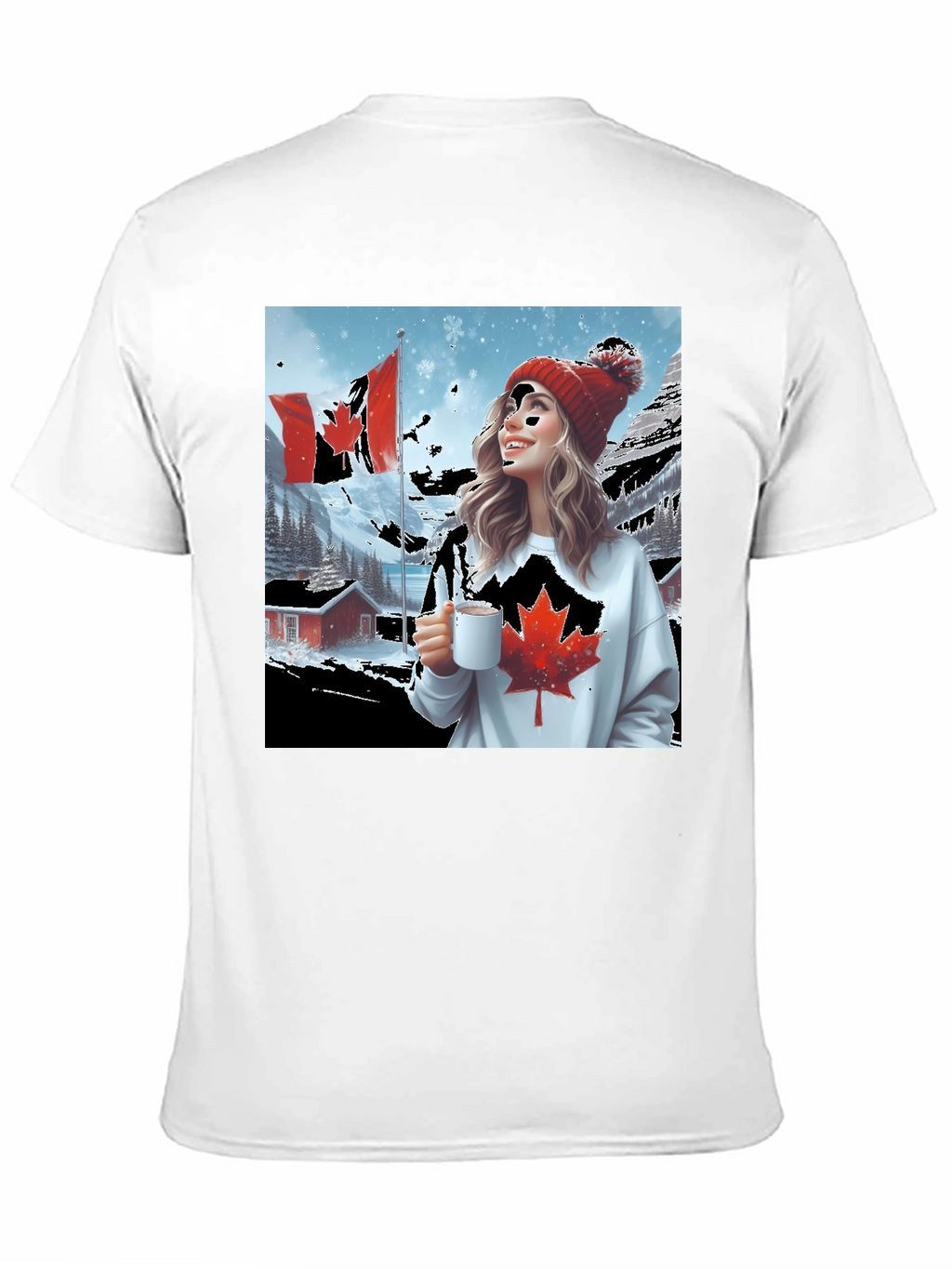 Canadian Winter Scene Graphic Tee