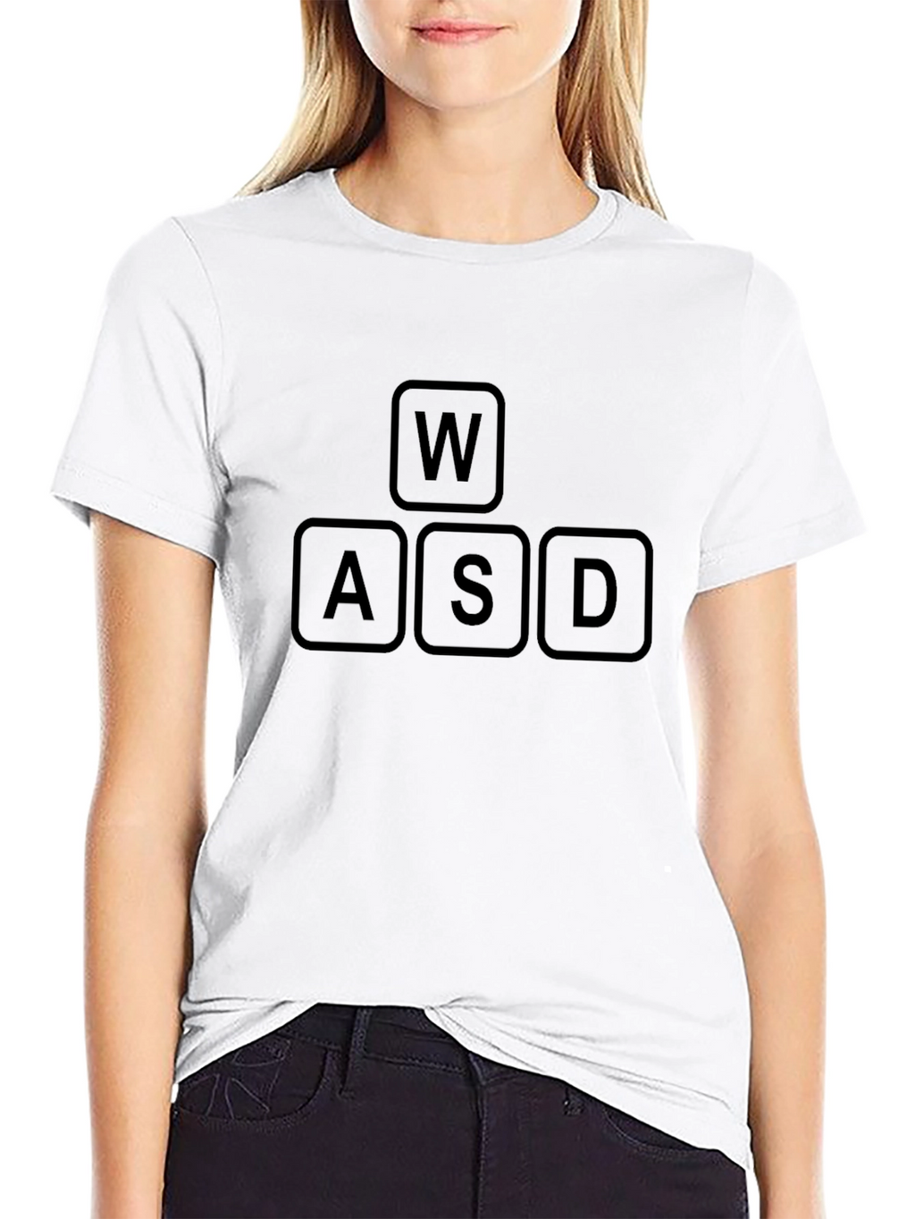 WASD Gaming Keyboard T-Shirt - Black Cotton Tee