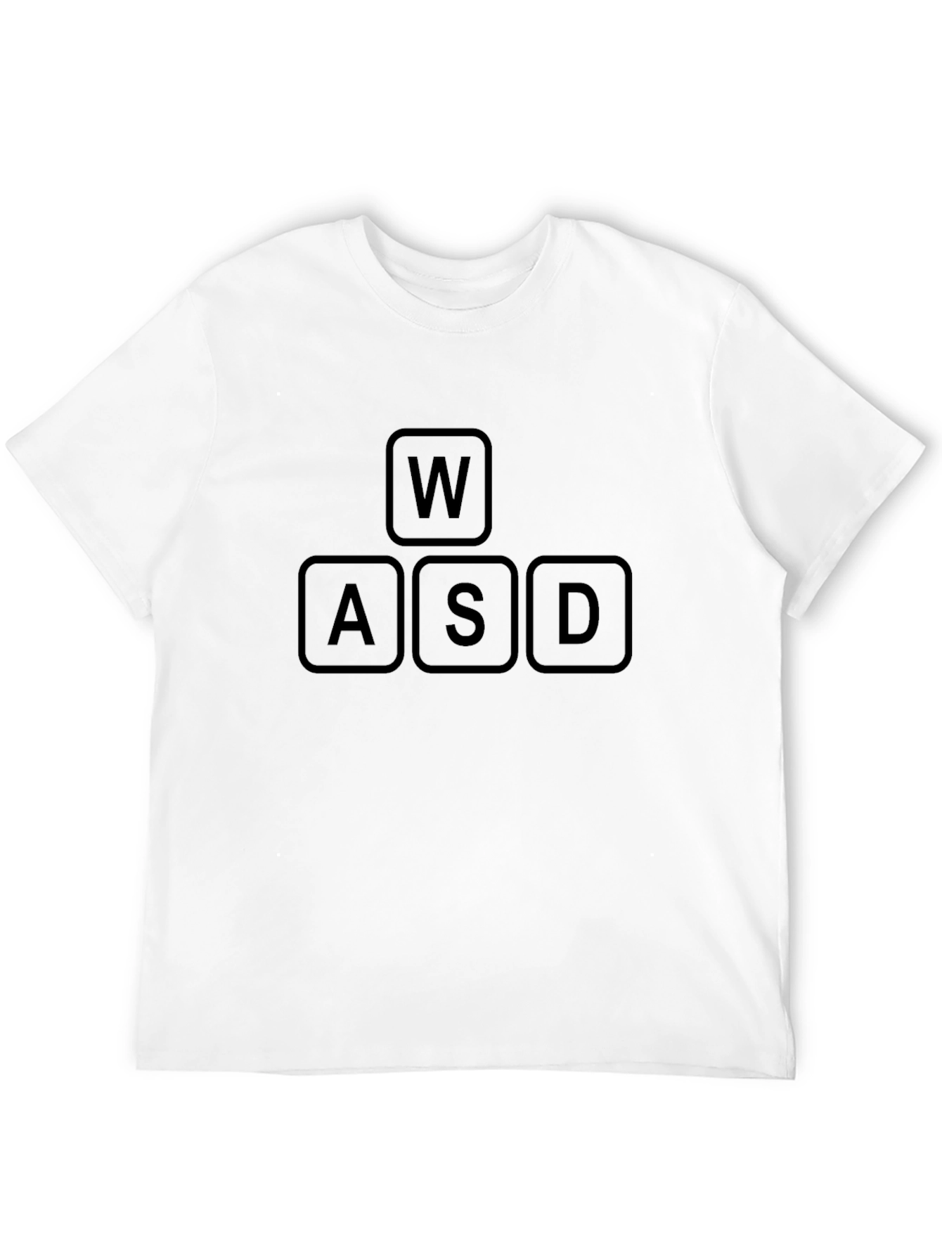 WASD Gaming Keyboard T-Shirt - Black Cotton Tee