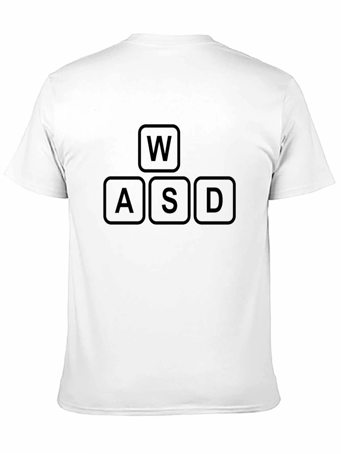 WASD Gaming Keyboard T-Shirt - Black Cotton Tee