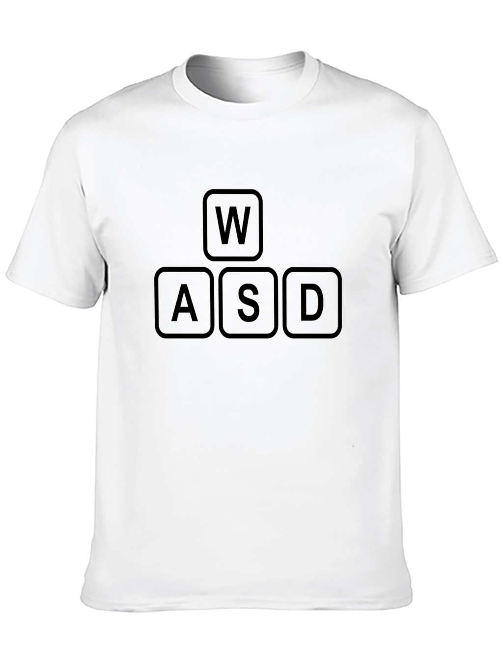WASD Gaming Keyboard T-Shirt - Black Cotton Tee