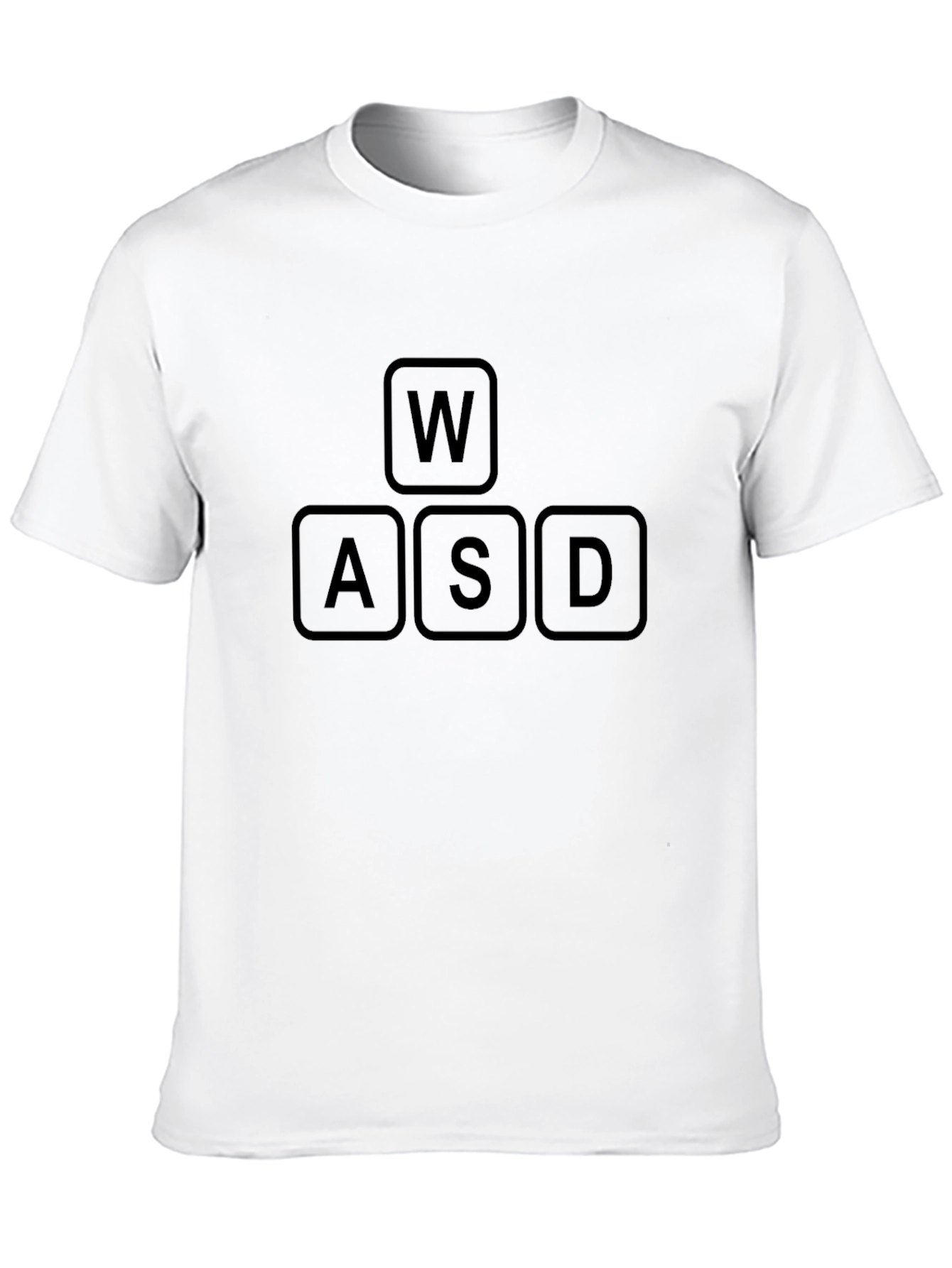 WASD Gaming Keyboard T-Shirt - Black Cotton Tee