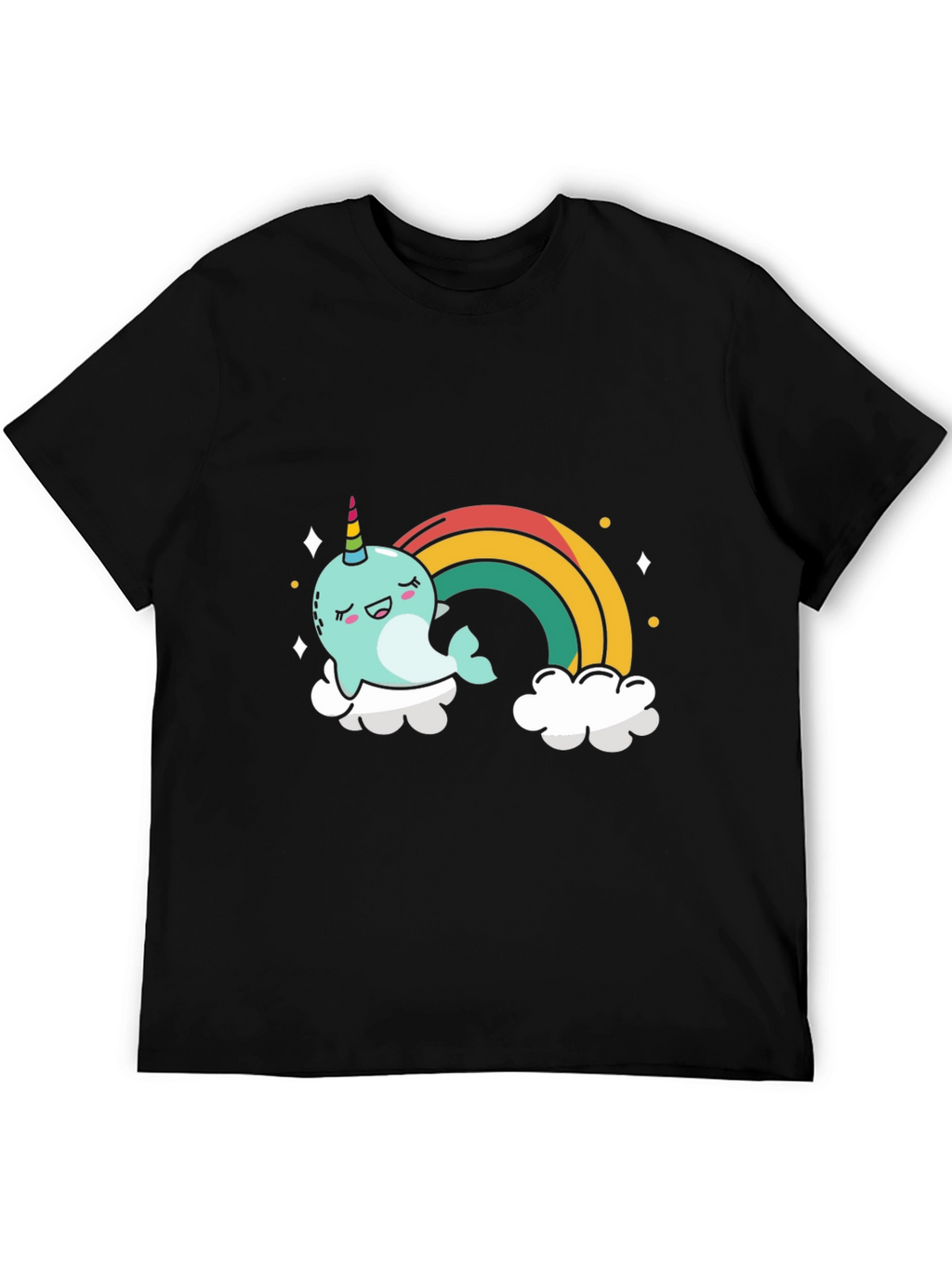 Kawaii Narwhal Rainbow T-Shirt