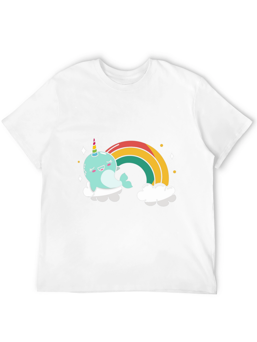 Kawaii Narwhal Rainbow T-Shirt