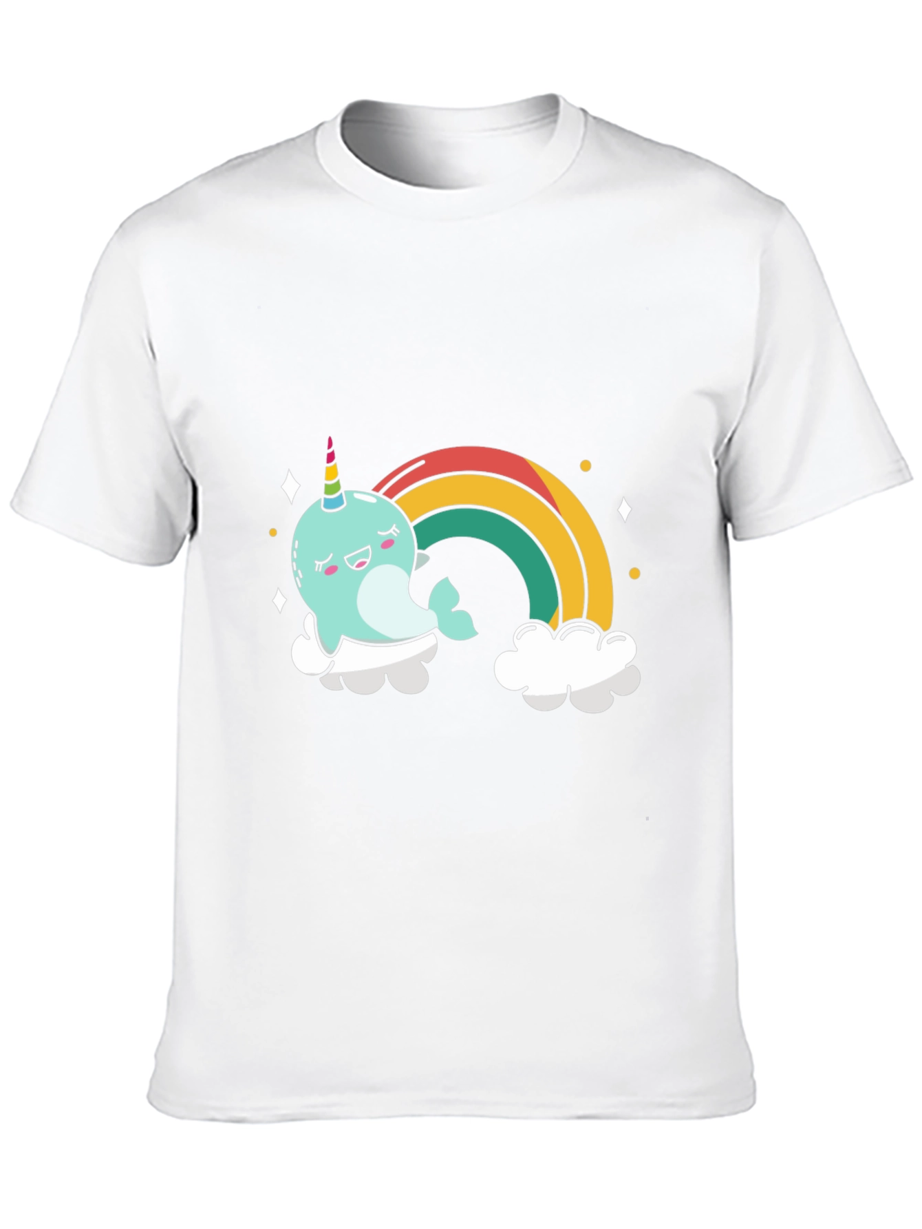 Kawaii Narwhal Rainbow T-Shirt