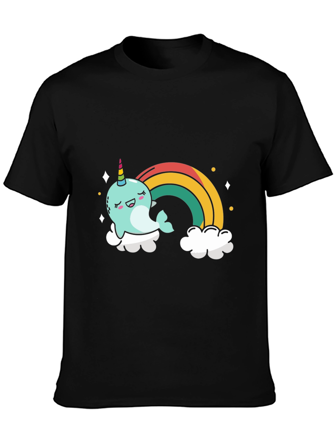 Kawaii Narwhal Rainbow T-Shirt