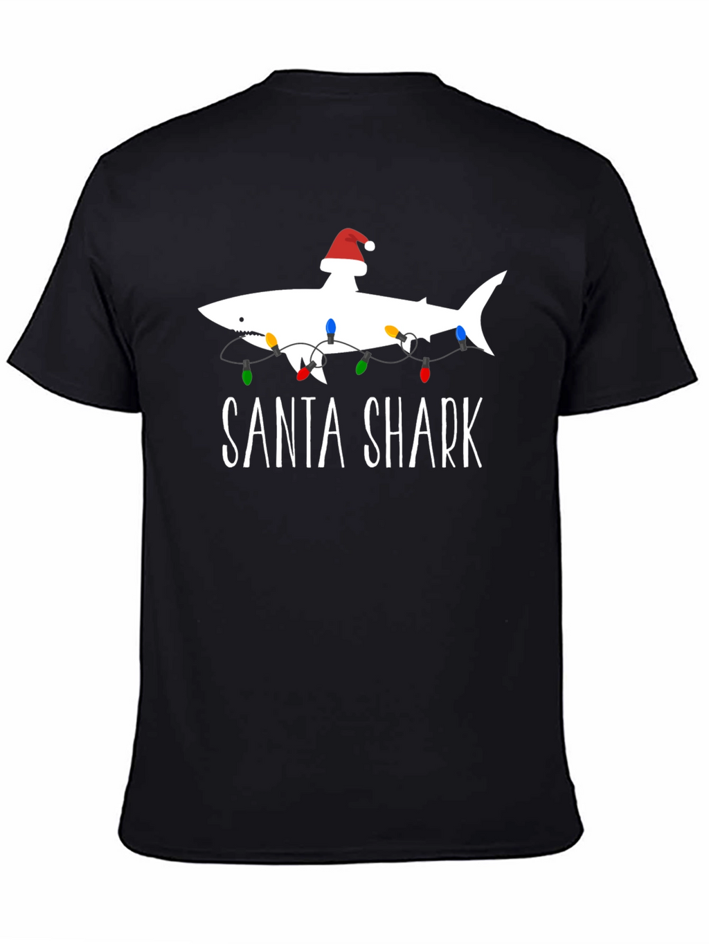 Santa Shark Graphic T-Shirt - Holiday Fun!