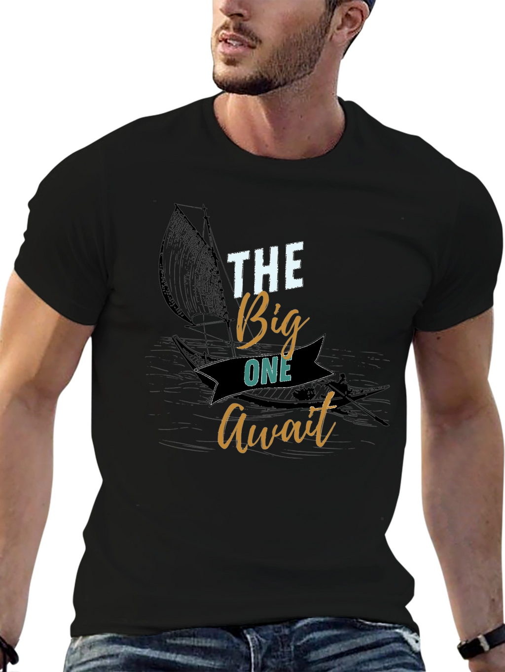 The Big One Await Graphic T-Shirt
