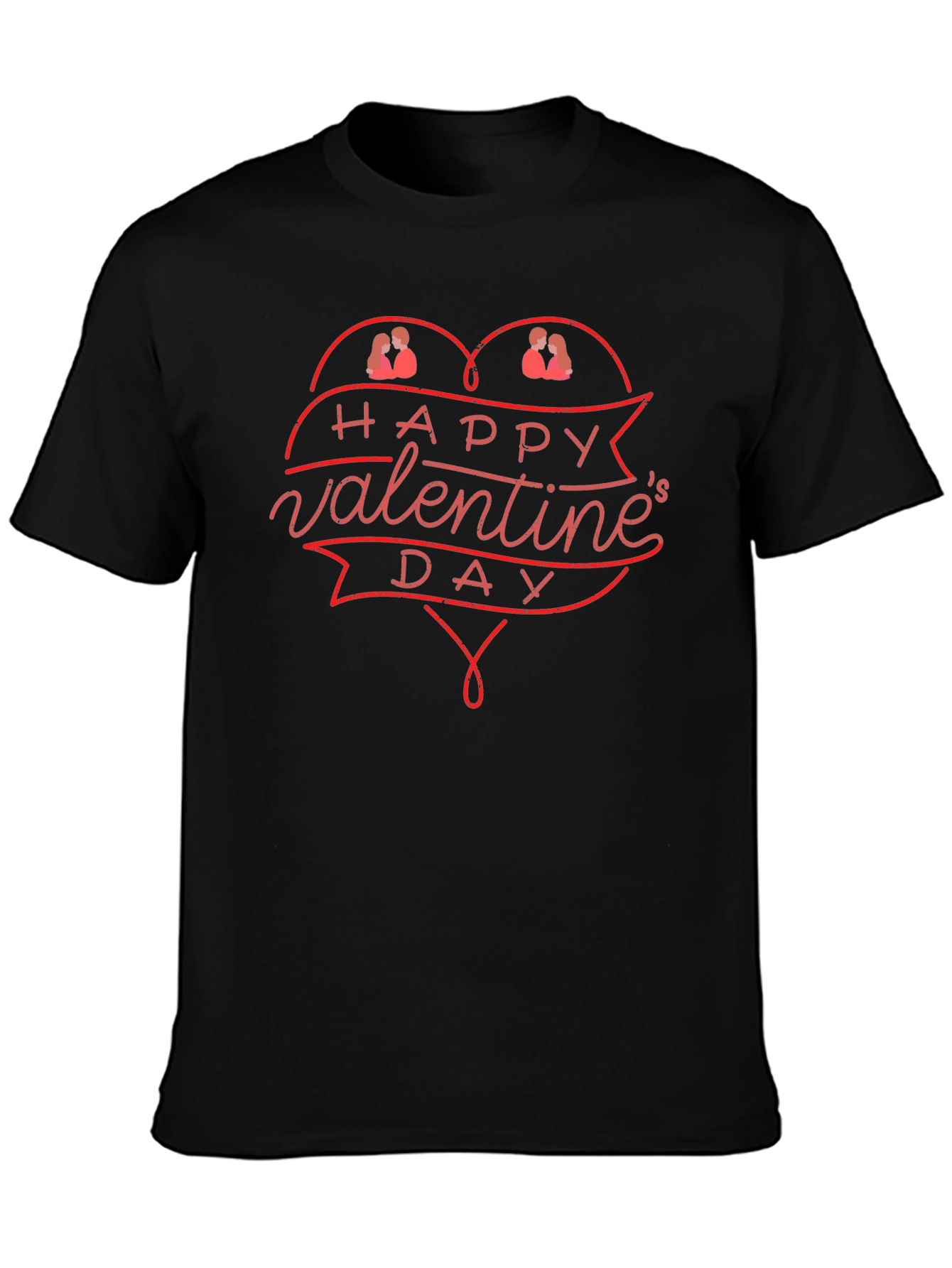 Valentines Day Graphic Tee - Heart Design