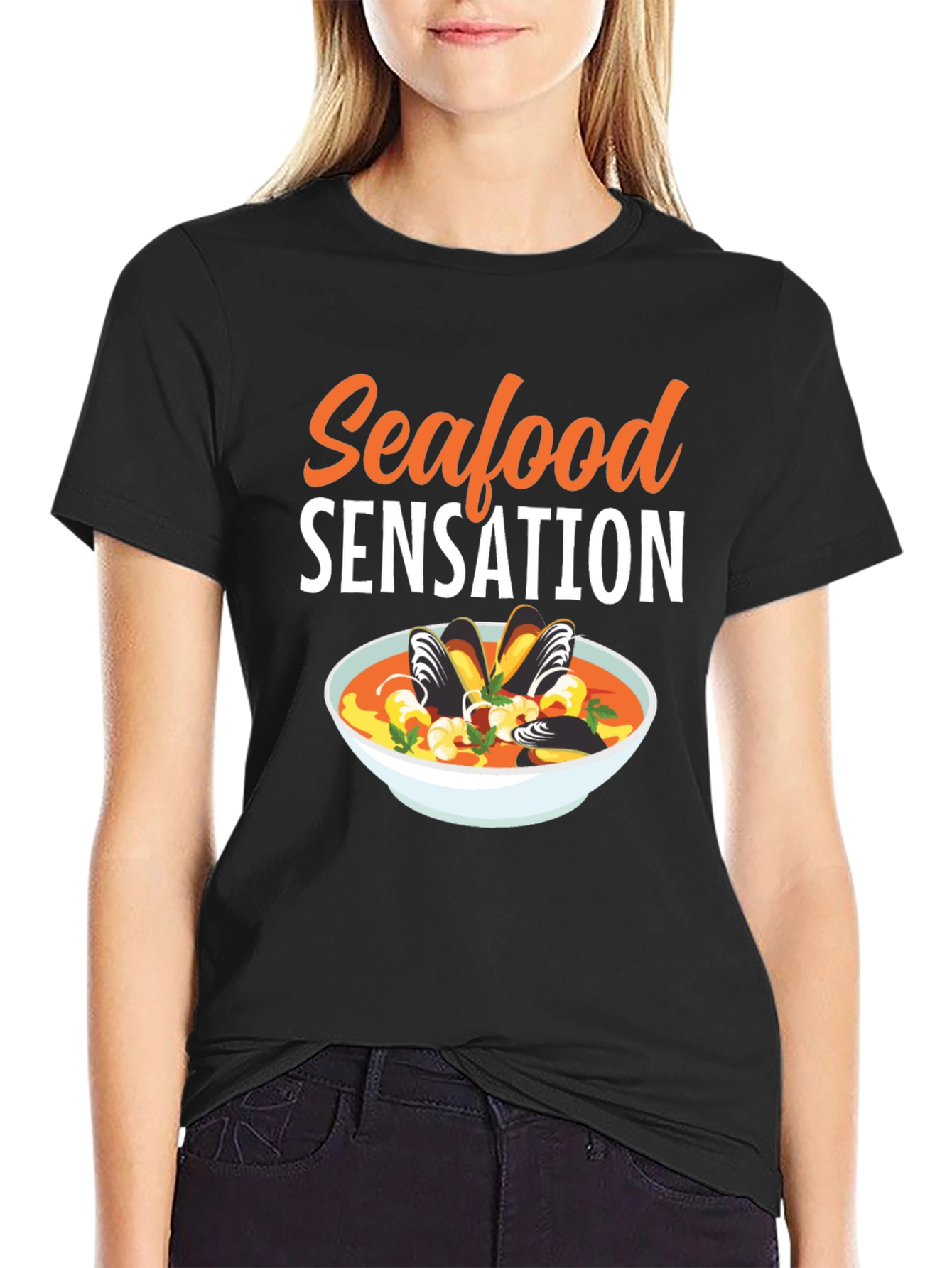 Seafood Sensation Graphic T-Shirt