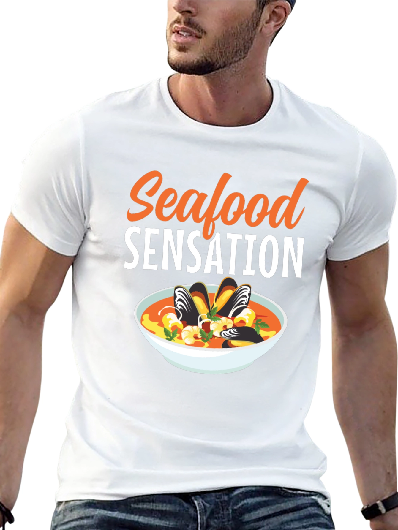Seafood Sensation Graphic T-Shirt