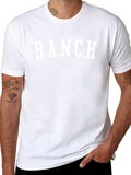 RANCH Graphic Print Crew Neck T-Shirt