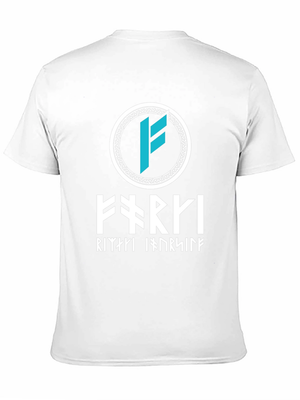 Viking Runes T-Shirt - Black Cotton Norse Design