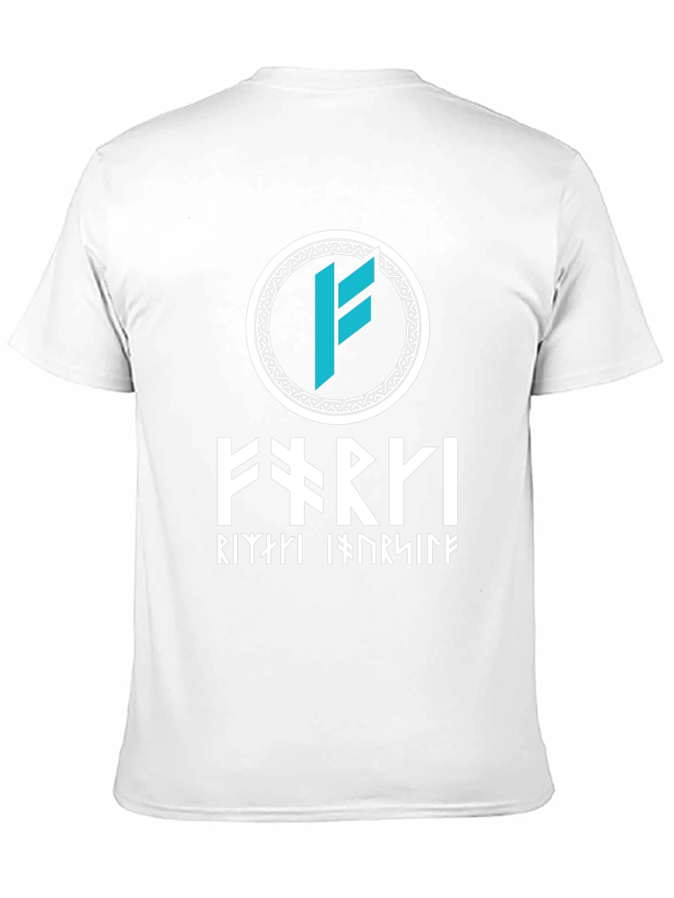 Viking Runes T-Shirt - Black Cotton Norse Design