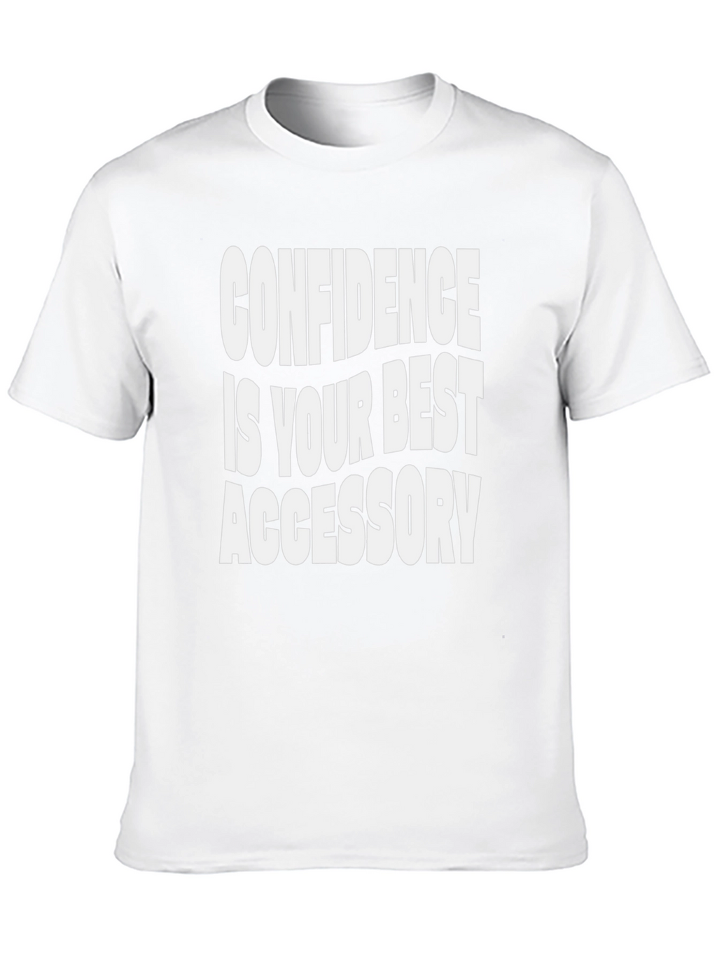 Confidence Accessory Graphic Tee - Black Cotton