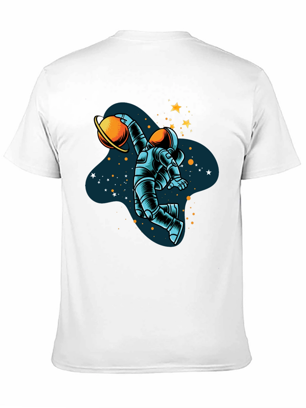 Astronaut Dunking Planet Graphic T-Shirt