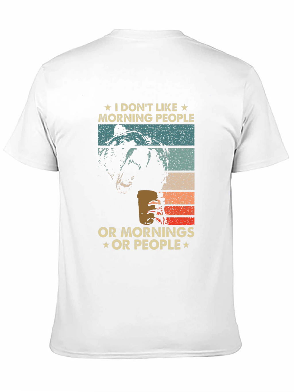 Funny Bear T-Shirt: I Dont Like Morning People