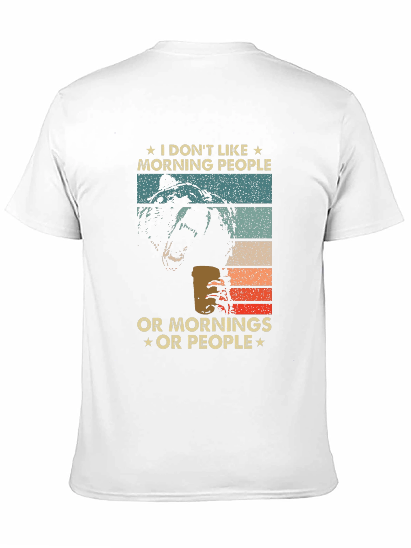 Funny Bear T-Shirt: I Dont Like Morning People
