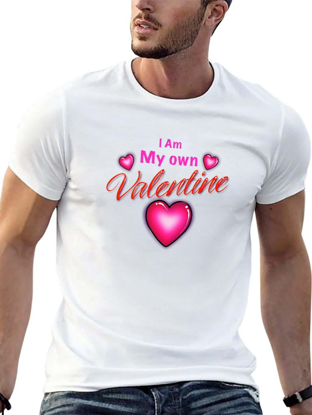 I Am My Own Valentine Black T-Shirt
