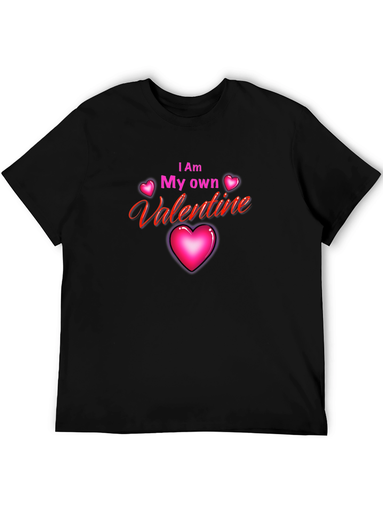I Am My Own Valentine Black T-Shirt