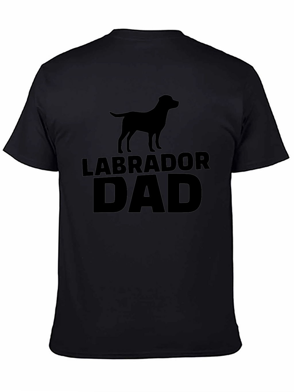 Labrador Dad Black T-Shirt
