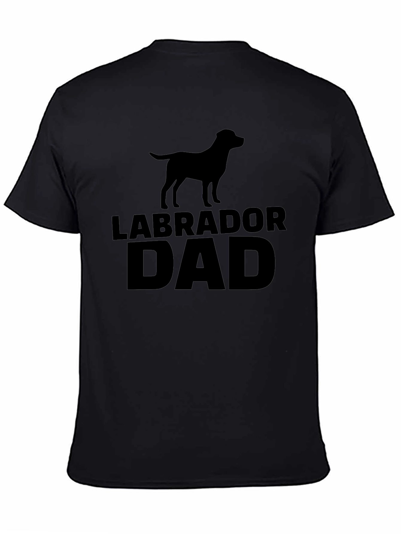 Labrador Dad Black T-Shirt