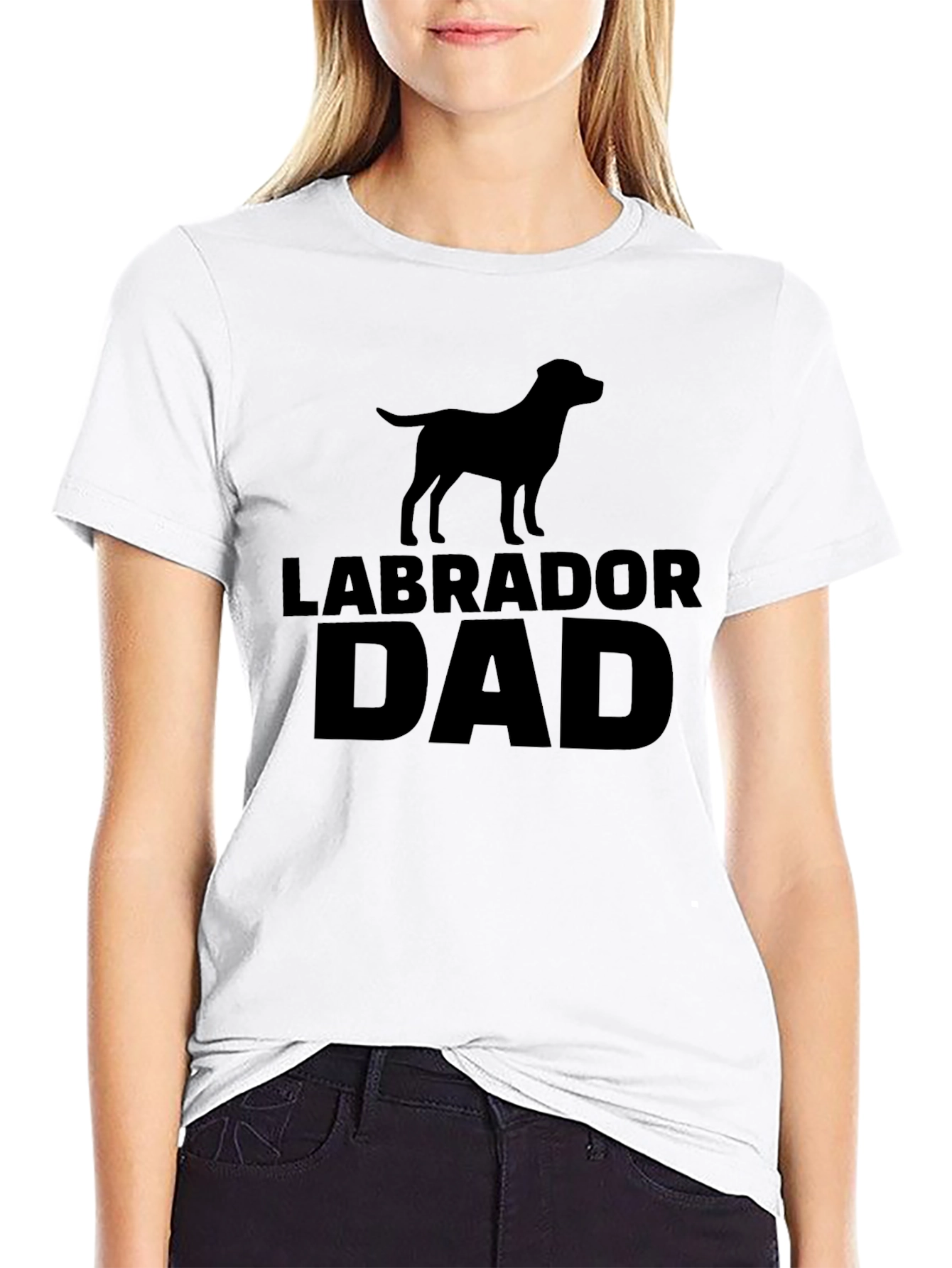 Labrador Dad Black T-Shirt