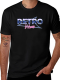 Retro Vibes Graphic T-Shirt - Black