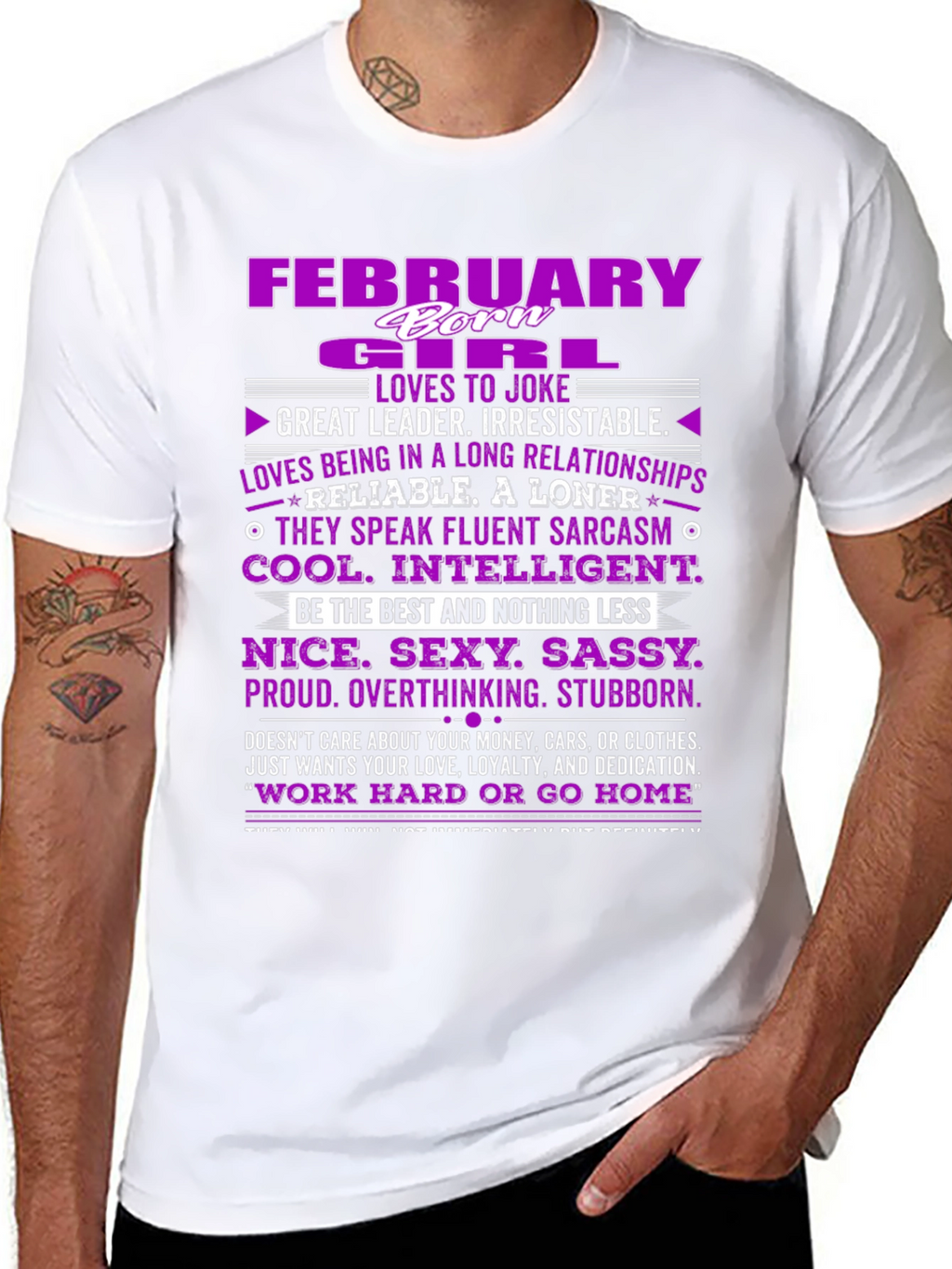 February Girl T-Shirt: Born Leader Irresistible!