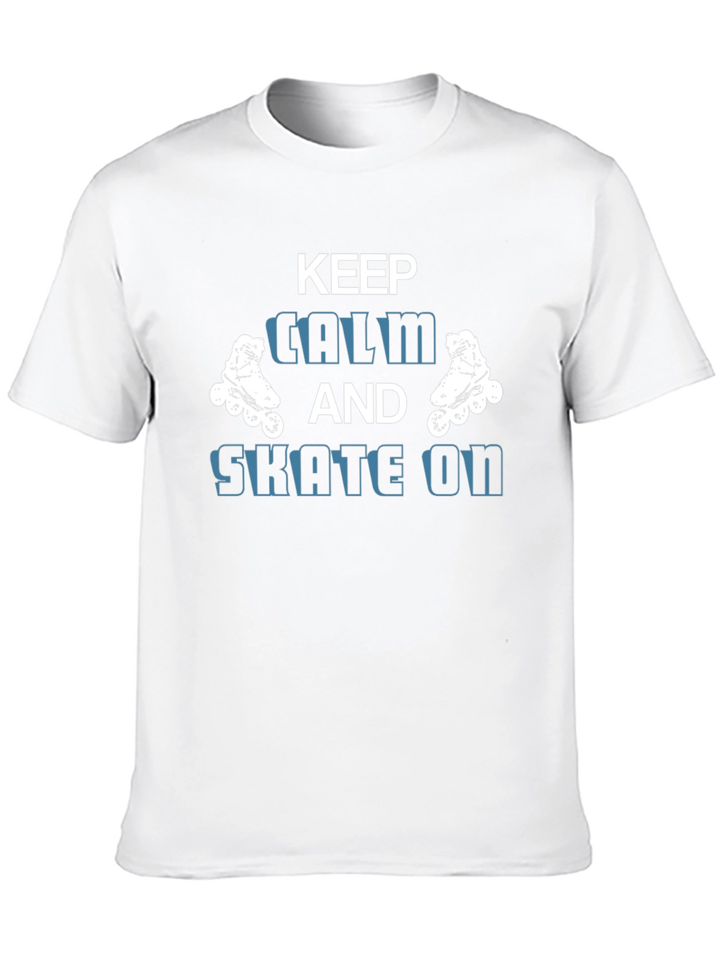 Keep Calm and Skate On - Graphic T-Shirt