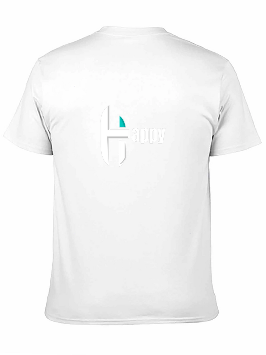 Happy Graphic Print Black Tee