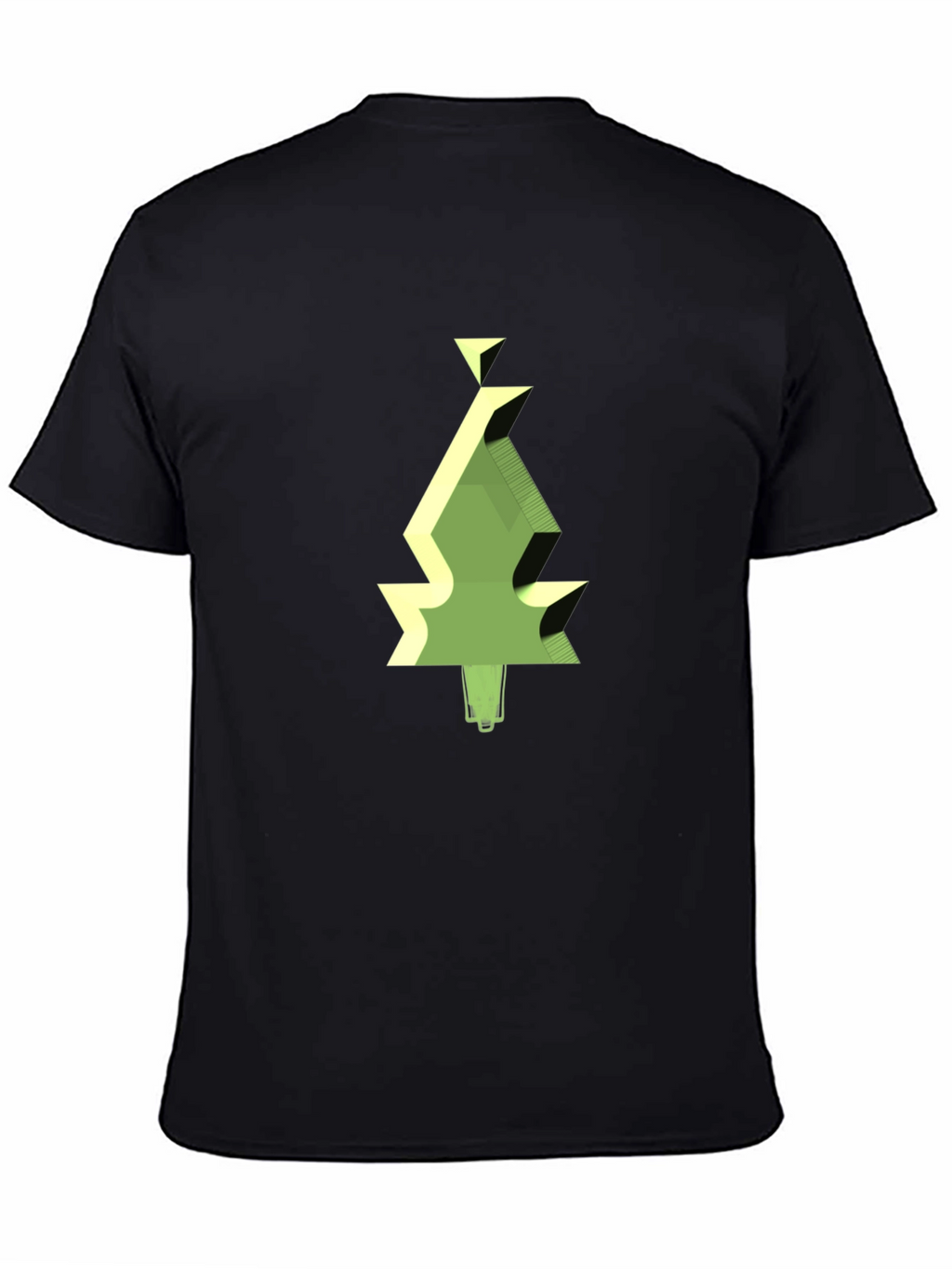 Geometric Tree Graphic Tee - Modern Style