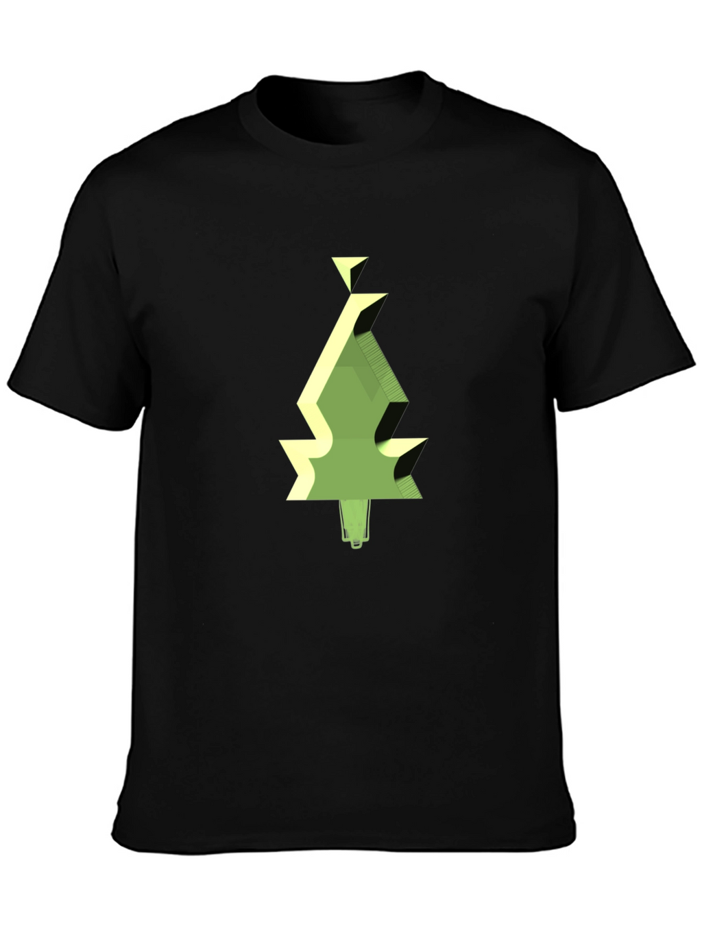 Geometric Tree Graphic Tee - Modern Style