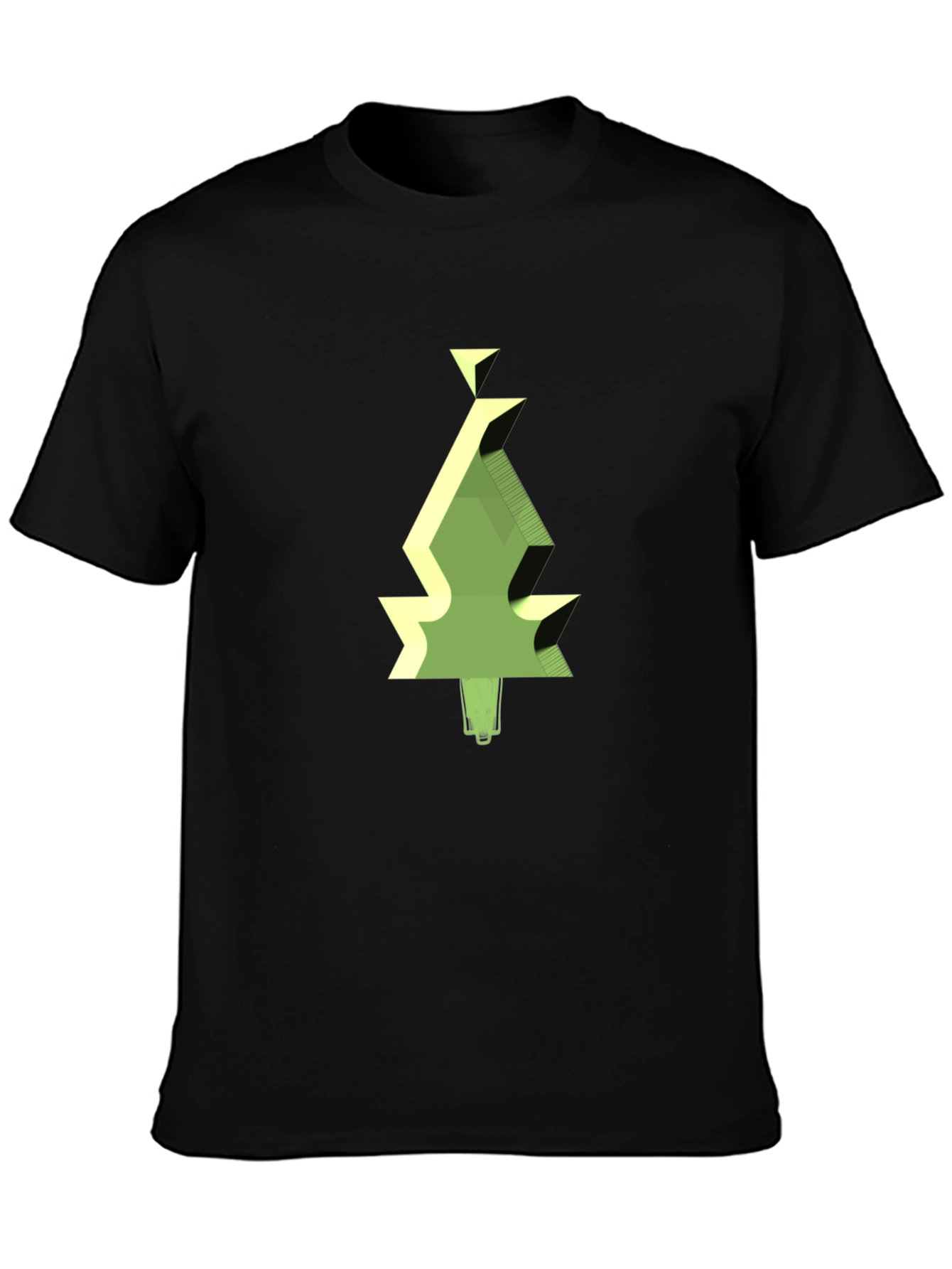 Geometric Tree Graphic Tee - Modern Style