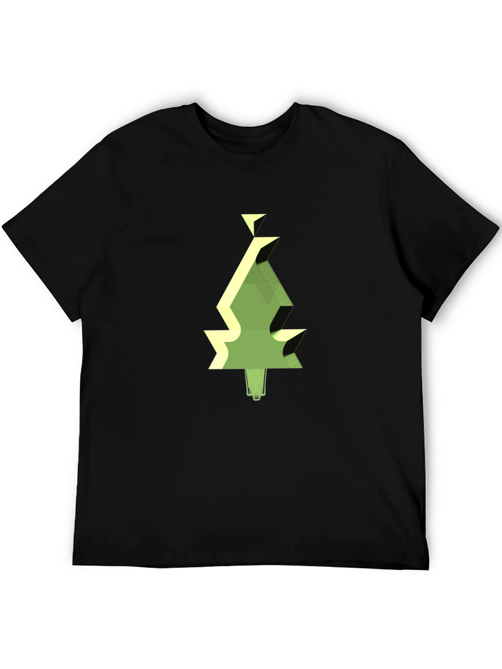 Geometric Tree Graphic Tee - Modern Style
