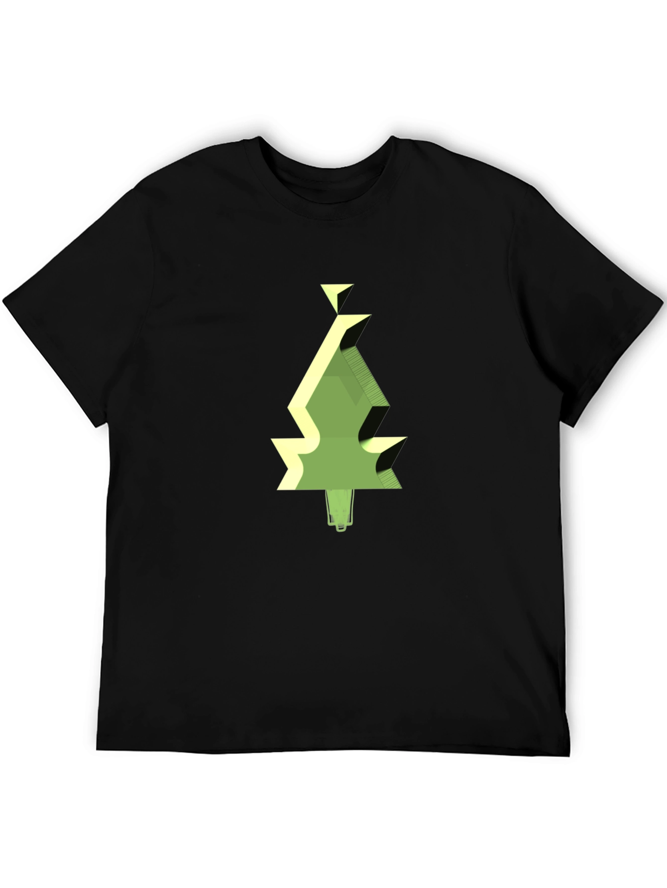 Geometric Tree Graphic Tee - Modern Style