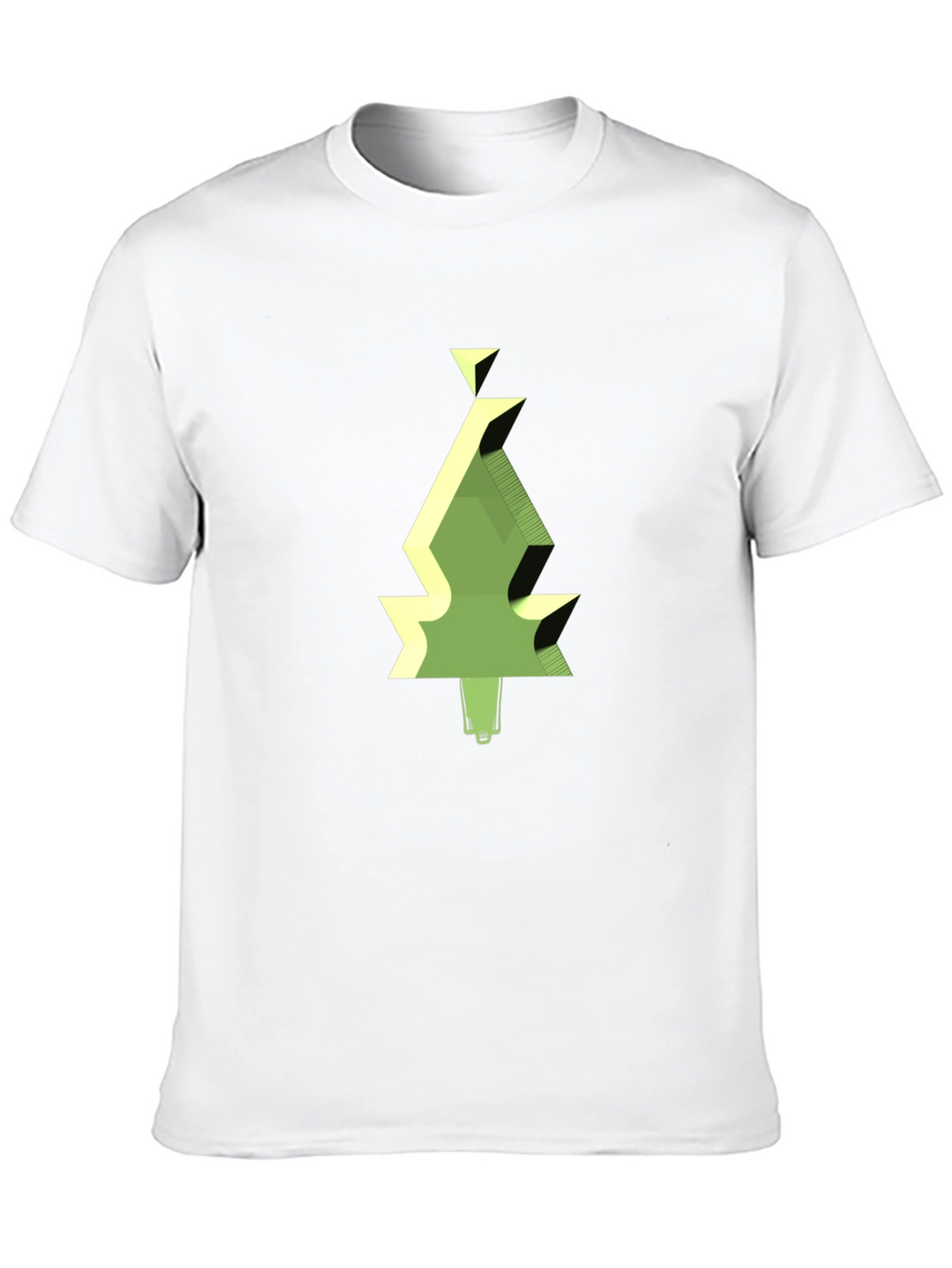Geometric Tree Graphic Tee - Modern Style