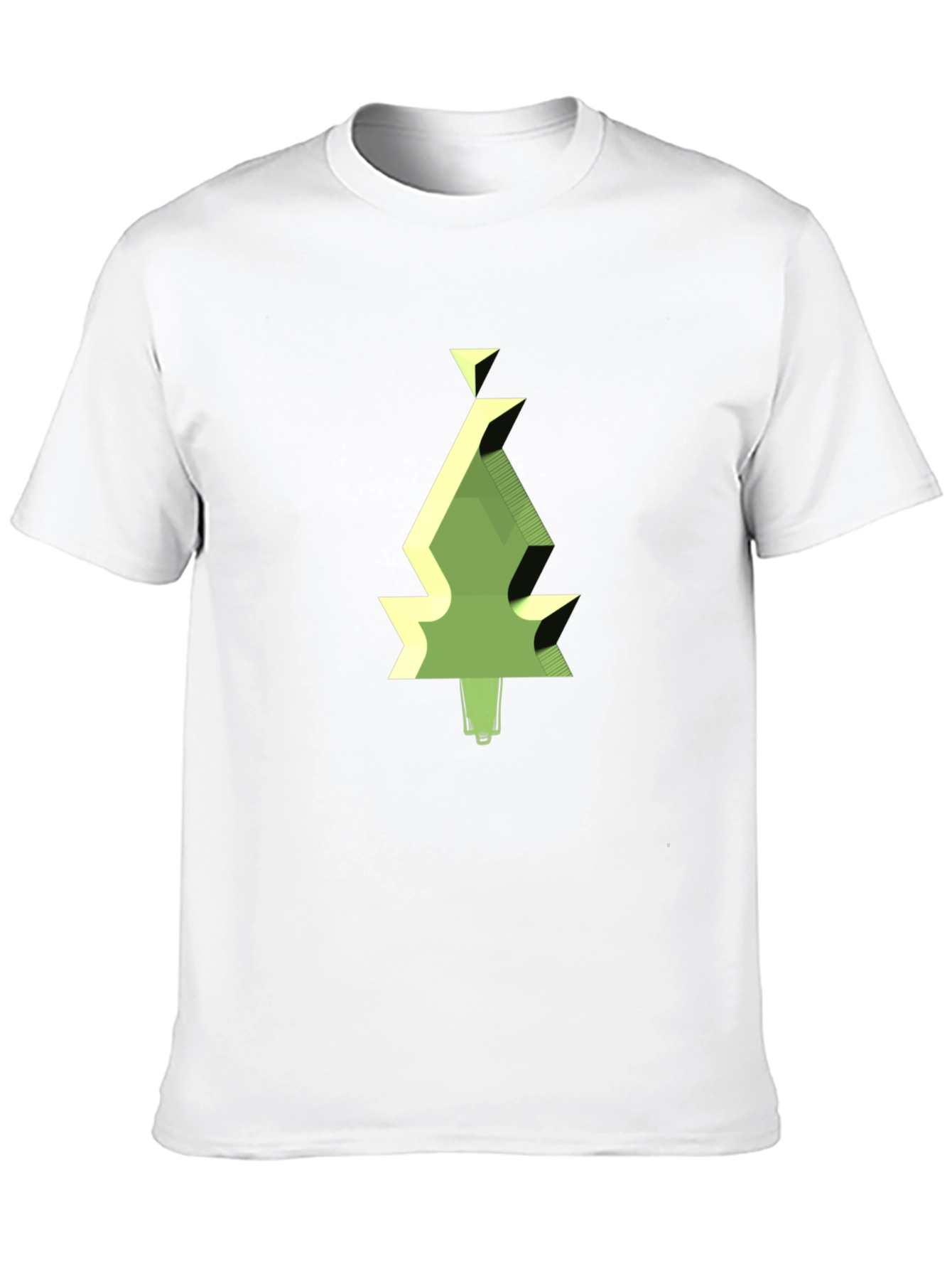 Geometric Tree Graphic Tee - Modern Style