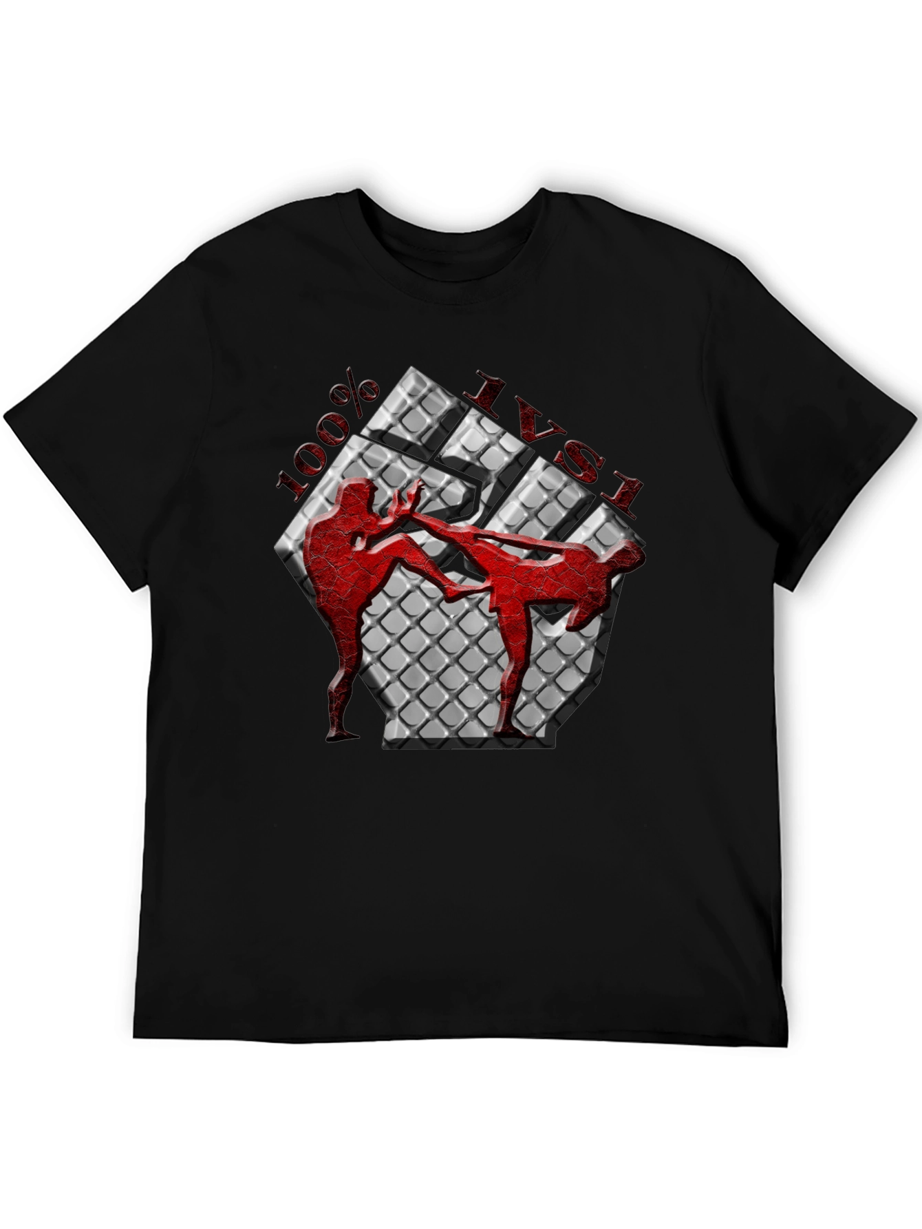 100% Muay Thai Kickboxing Graphic T-Shirt