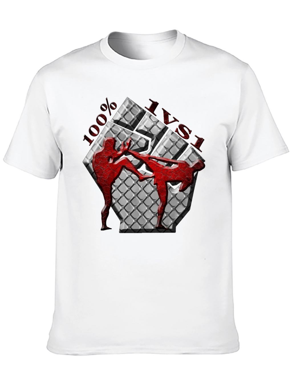 100% Muay Thai Kickboxing Graphic T-Shirt