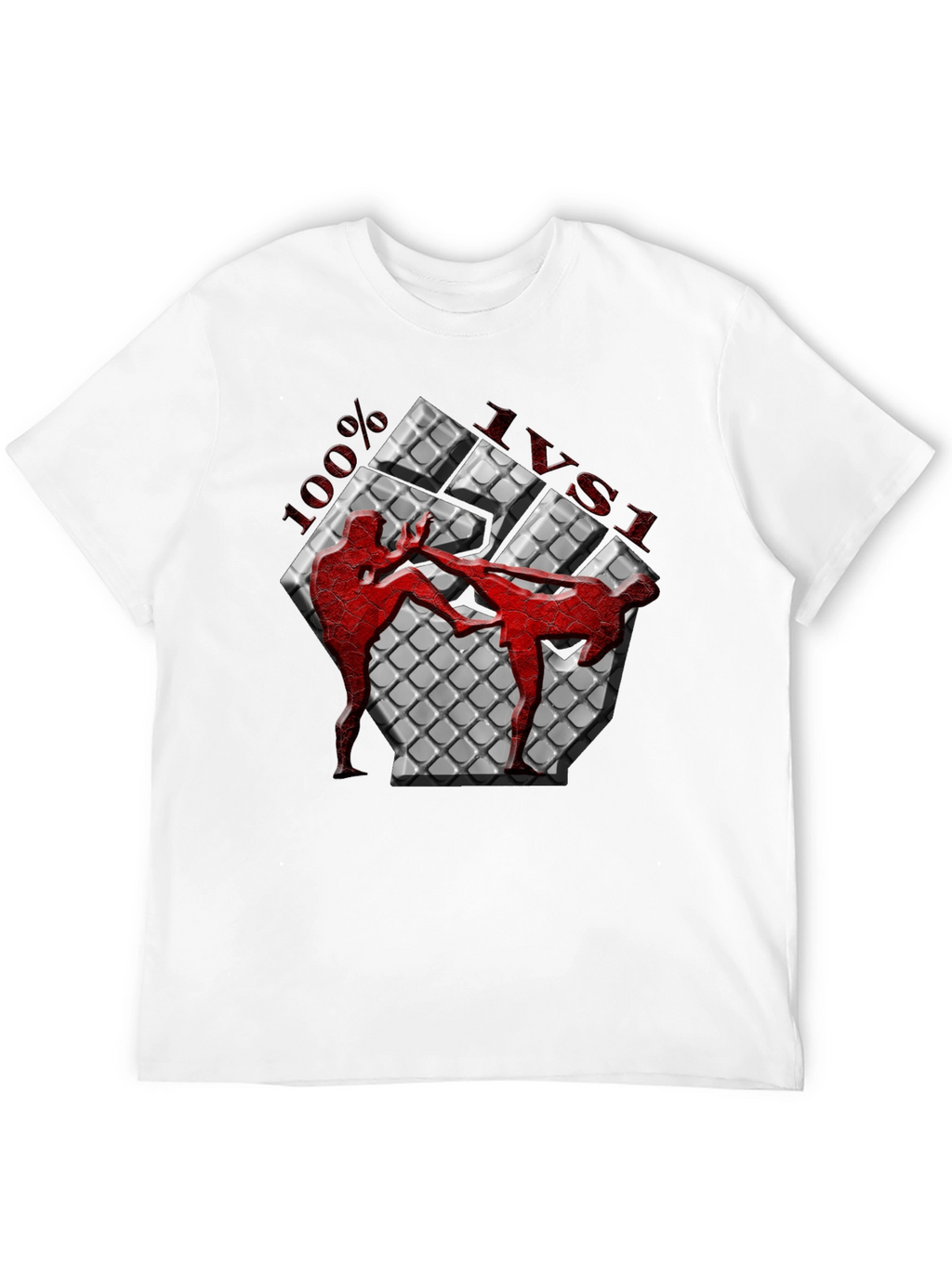100% Muay Thai Kickboxing Graphic T-Shirt
