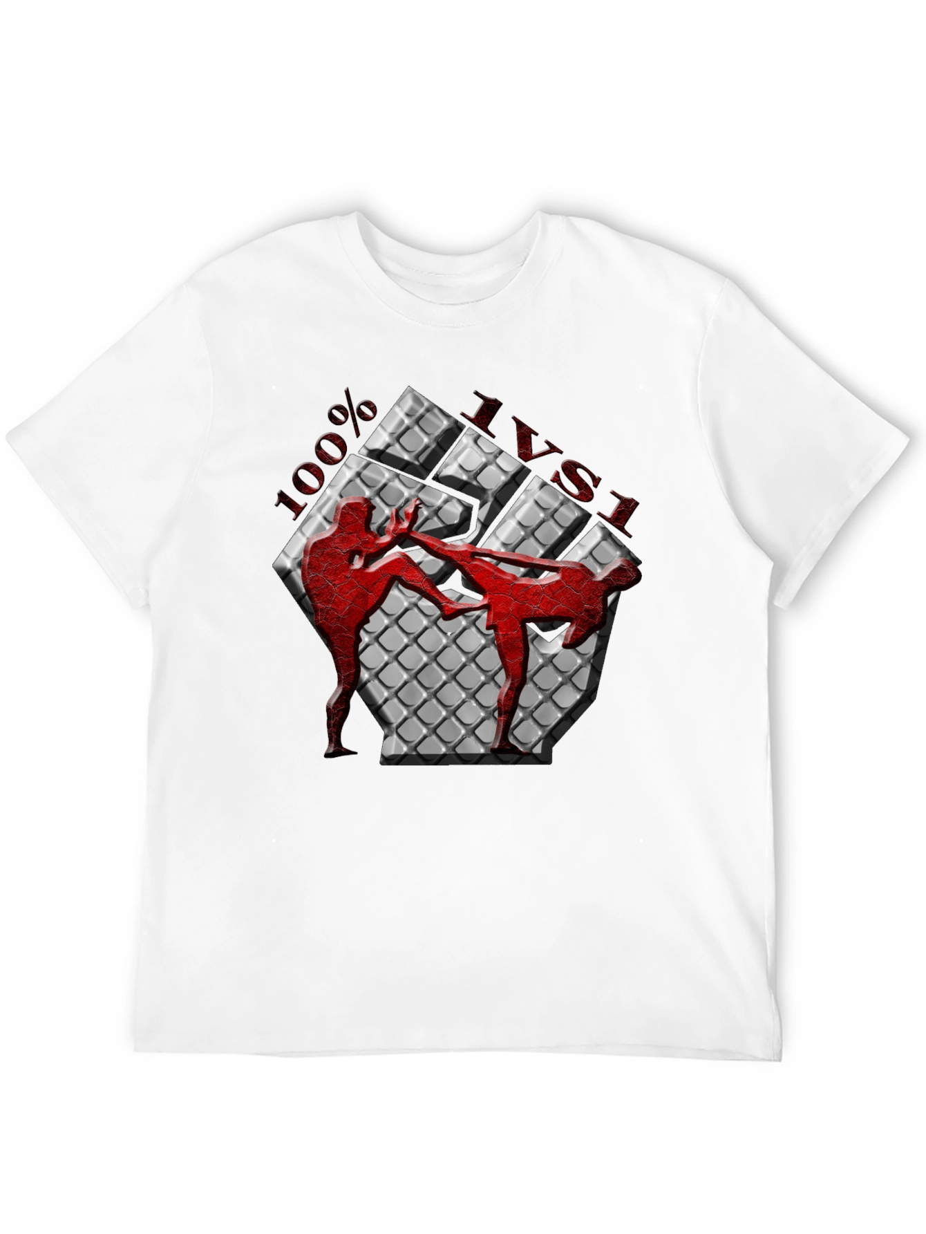 100% Muay Thai Kickboxing Graphic T-Shirt